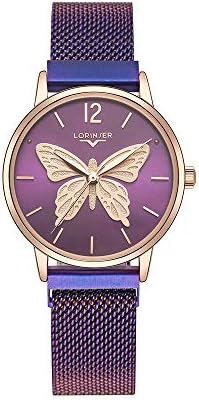 SICKALB Women's Watch Three-Dimensional Embossed Butterfly Watch Waterproof Fashion Quartz Women's Watch SM-19007
