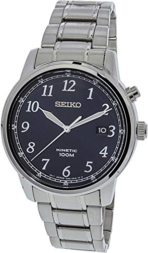 Seiko Mens Kinetic Watch, Blue Dial - SKA777P1