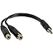 StarTech.com 6in Stereo Splitter Cable - 3.5mm Male to 2x 3.5mm Female (MUY1MFF) primary