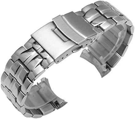 Zhuolei 22mm Stainless Steel Watch Band Strap Generic for Casio EF-550D-7A