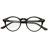 zeroUV - Vintage Inspired Clear Lens Small Circle Round Sunglasses