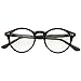 zeroUV - Vintage Inspired Clear Lens Small Circle Round Sunglasses