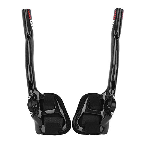 Alomejor Bicycle Rest Handlebar Triathlon Handlebar Bicycle Bars Relaxlation Handlebars for Road Mountain Bike(red)