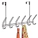 InterDesign Classico Over Door Organizer Hooks – 6 Hook Storage Rack for Coats, Hats, Robes or Towels, Bronze