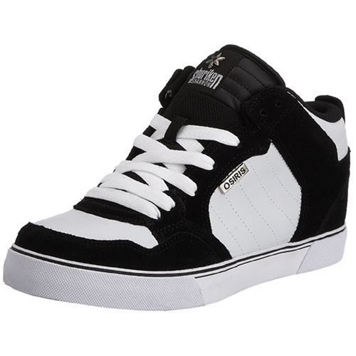 Osiris Men's Shuriken Skate Shoe,White/Black,5.5 M