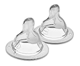 MAM Bottle Nipples Medium Flow Nipple Level 2 (Set of 2), for 2+ Months, SkinSoft Silicone Nipples for Baby Bottles, Fits All MAM Bottles