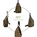 SAYGOER Canvas Sling Bag Chest Bag Pack Small Travel Unbalance Crossbody Bag Men Women with Adjustable Strap for Outdoor Sports