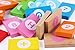 LEO & FRIENDS Dominoes Set for Kids-Wooden Building Blocks Preschool Educational Toys with Animal Shapes and Number/Letter Pattern