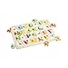 Wooden Peg Puzzle for toddlers - 3 Piece puzzle set for kids - Alphabet ABC, Numbers and Shapes Toy - Perfect pegged puzzles for kid learning letters, number, shape board puzzles for toddler ages 3+