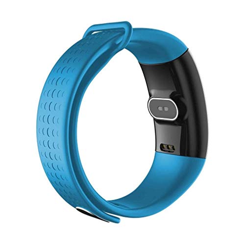 Fashion Clearance! Noopvan Bluetooth Smart Watch Wristband Bracelet Pedometer Monitor Blood Pressure Blood Oxygen Heart Rate Fitness Health Sport Bracelet (Blue)