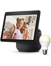 All-new Echo Show 10 (3rd Gen) - Charcoal - bundle with Ring A19 Smart LED Bulb