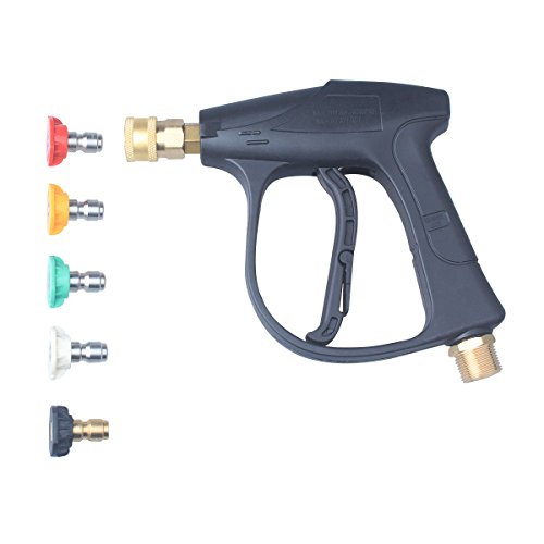 DUSICHIN DUS220 Short Wand High Pressure Washer Handle Gun 3000 PSI Max 5 Pressure Power Washer