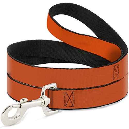 Buckle-Down Pet Leash - Neon Orange - 4 Feet Long - 1" Wide