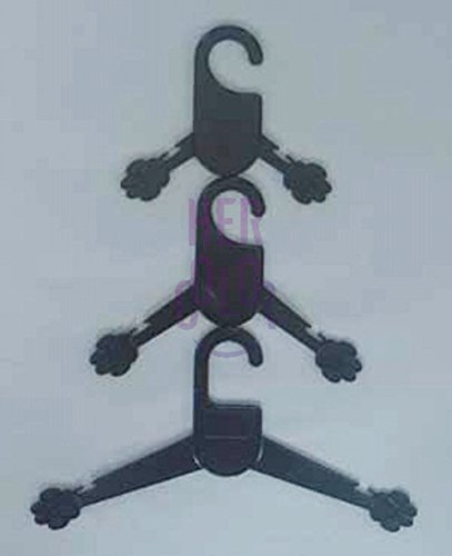 Brand New 10 pcs Pet Dog Cat Clothes Hanger Black 3 Size Option