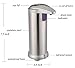 Automatic Soap Dispenser, Touchless Stainless Steel Soap Dispenser, IR Infrared Motion Sensor Hand Free Dish Soap with Fingerprint Resistant Coating and Waterproof Base,Champagne