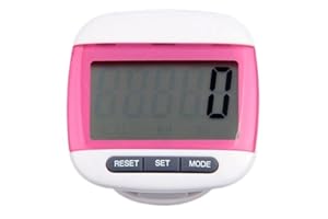 CURCKUA 1PC Walking Pedometer with Clip Large LCD Step Counter Walking Distance Miles Calorie Counter.