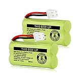 iMah BT183342/BT283342 2.4V 400mAh Ni-MH Battery Pack, Also Compatible with AT&T VTech Cordless Phone Batteries BT166342/BT266342 BT162342/BT262342 2SN-AAA40H-S-X2, Pack of 2