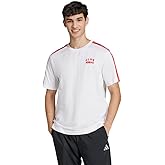 adidas Men's Codes Collegiate Sportswear T-Shirt, White, Small/Tall