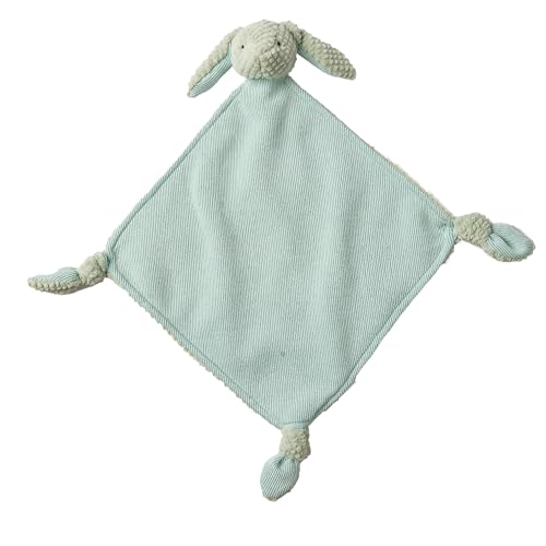 Mary Meyer Lovey Baby & Toddler Stuffed Animal Security Blanket Plush Soft Snuggle Toy, 8.5-Inches, Green Bunny