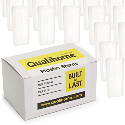 Qualihome Nylon Plastic Shims for Leveling Clear Plastic Wedges for