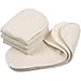Gerber All-in-One Reusable Diaper Cover Inserts, White, 6 Count