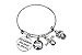 SportyBella Softball Bracelet - She Believed She Could So She Did Adjustable Bangle, Softball Jewelry, Birthday, Graduation Gifts for Teams, and Accessories