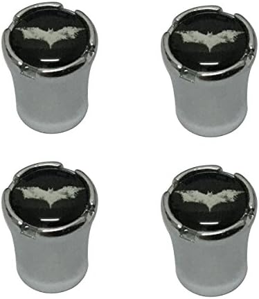 Modern Design 4pcs Black Logo Chrome Auto Car Wheel Tire Air Valve Caps Tire Decoration