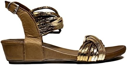 Bueno shoes SINEM A563 Shoes Sandals Heel, Heel, Spring Summer 2016 Leather Gold