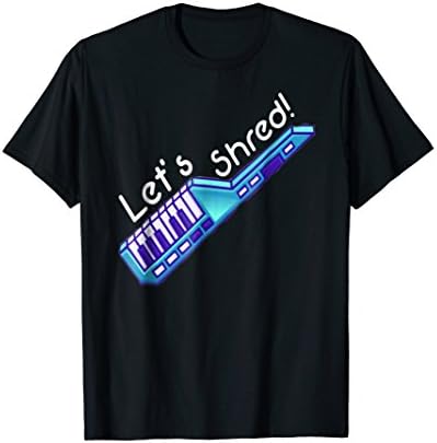 Retro sun teesFunny Keytar Shred Tshirt - Retro Music Nostalgia