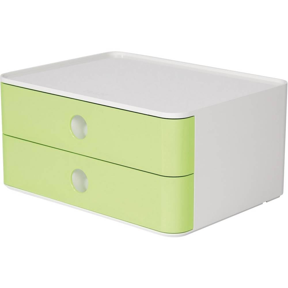 Han 1120-80 ALLISON SMART-BOX, designer drawer box, stackable with 2 drawers, Lime Green