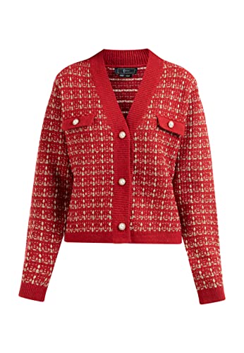 NALLY Women's Strickjacke, Rot, Medium/Large