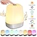 Tomshine Music Wake Up Night Light USB Powered Operated DC5V 3W Sensitive Touch Control Adjustable Brightness Dimmable 3 Levels Warm White Lamp Color Changing LED Display Custom Alarm Time System Buil