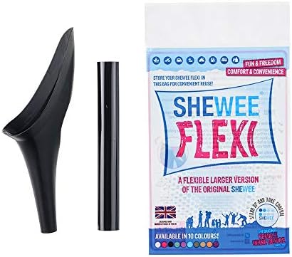 Shewee Flexi - Reusable Pee Funnel – A Flexible, Larger Version Of The Original Female Urination Device Since 1999! Quickly, Easily and Discreetly, Wee Standing Up. Comes with an Extension Pipe.