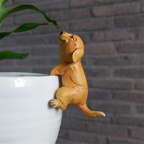 Heliyan Cup Animal Miniature Figurine Cat Dog Bonsai Decoration Fairy Garden Statue Model Ornaments