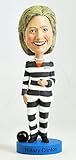 Hillary Clinton Striped Prison Pantsuit Bobblehead
