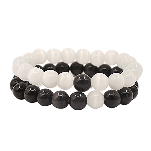 Ueuc couple his and hers distance bracelet ying yang ba…