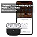 Compatible AirPods Pro Case Cover Silicone Protective Skin for Apple Airpod Pro Case 2019 (Front LED Visible) Black