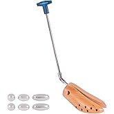 FootFitter Premium Professional Boot Stretcher for Men & Women, Wooden Width Expander for Tight Boots, Shoe Pain Relief Aid