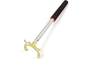 Retractable Pool Bridge Stick, Portable Telescopic Bridge for Billiards, Removable Metal Brass Bridge Head Pool Cue Accessory