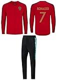 Fan Kitbag Madrid Ronaldo #7 Kids Soccer Tracksuit All Youth Sizes ✓ Ronaldo #7 Soccer Track Jacket Top ✓ Kids Soccer Track Pants ✓ GIFT READY Packaging ✓ (YM 8-10 Years Old, Ronaldo #7)
