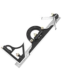 ChgImposs   Regla cuadrada de combinación deslizante ajustable de 12.0 in y juego de medidas de nivel de tractor