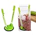 Jokari Original Adjustable Baggy Rack Stand 4 Pack. Prop Plastic Ziploc Freezer Storage Bags Open Hands-Free To Pour Leftovers, Snacks and Meal Prep Ingredients With No Food Spills or Kitchen Mess