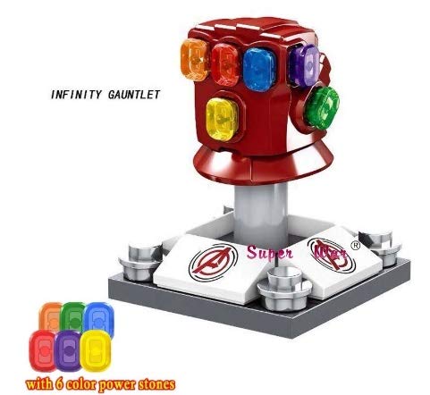 Iron Man Infinity Gauntlet Minifigure with Stones by A&M Prime Supplies