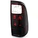 For 2008-2015 F250/350/450 Aftermarket Red Smoked Lens Tail Lights Brake Lamps LH+RH Pair L+R/2009 2010 2011 2012 2013