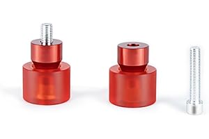 M MAINTENANSE Decorative Wheel M12 Screw Install on Engine Guard Saddlebag Guard for Harley-Davidson Touring Street Glide Road Glide Road King Electra/Ultra Models (Red)