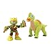 Teenage Mutant Ninja Turtles Pre-Cool Half Shell Heroes Dino Michelangelo and Brachiosaurus Figures