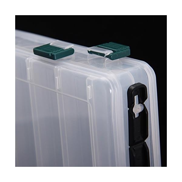 docooler-271847CM-Double-Sided-High-Strength-Transparent-Visible-Plastic-Fishing-Lure-Box-14-Compartments-with-Drain-Hole-Fishing-Tackle