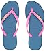 Havaianas Women's Slim Logo Pop-Up Flip Flop Sandal, Blue, 7/8 M US