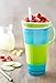 Snack Drink Cup with Straw - Perfect Plastic Drinking Cup for Kids – Top Snack Tray Can Hold Your Favorite Snacks, Veggies or Fruits