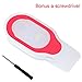Portable Hands-Free Flash Light Led-Silicone LED Clips on Magnetic to Clothing with Bonus Screwdriver, Latern Flashing Lights for Night Safety Jogging Runinng Camping Dog Walking Emergency